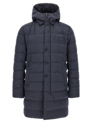 Herno Blue Polyester Full-Length Jacket for Men