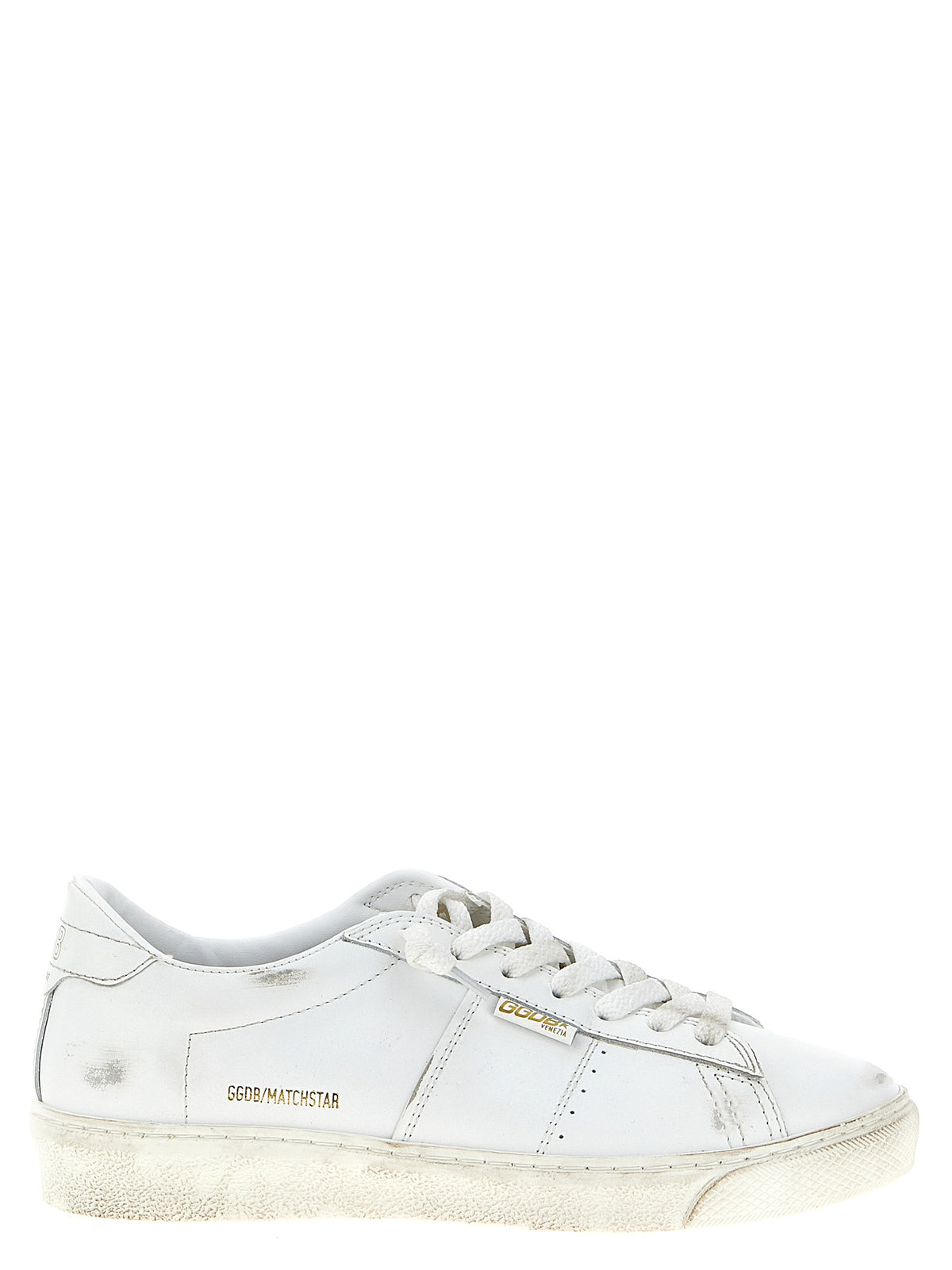 Golden Goose White Cowhide Low Top Sneakers