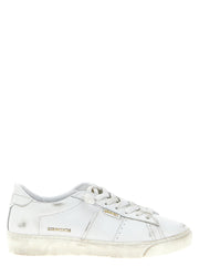 Golden Goose White Cowhide Low Top Sneakers