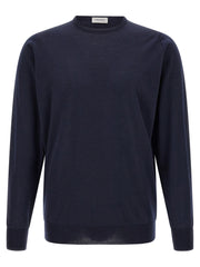 JOHN SMEDLEY Blue Merino Wool Cardigan