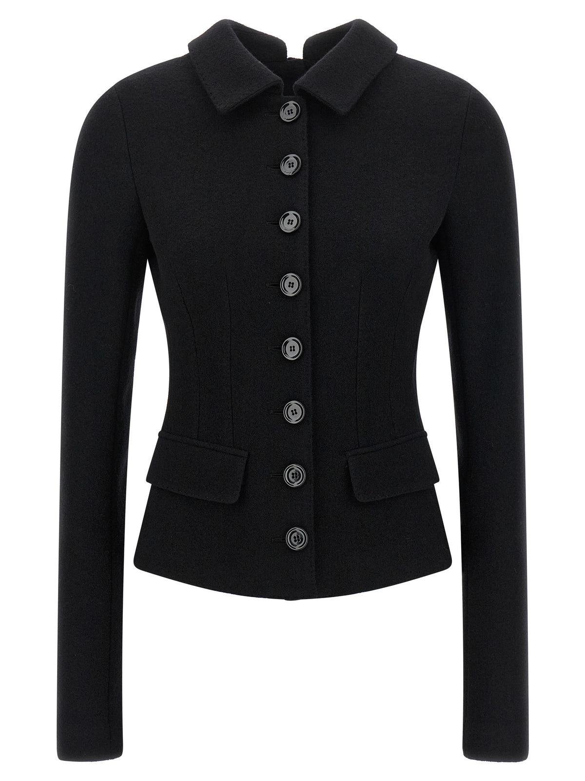 Dolce & Gabbana Black Virgin Wool Blazer for Women
