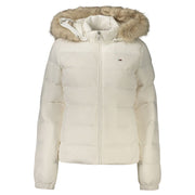 Tommy Hilfiger White Polyester Full-Length Jacket
