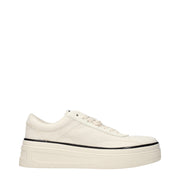 JIL SANDER Beige Fabric Platform Sneakers for Men