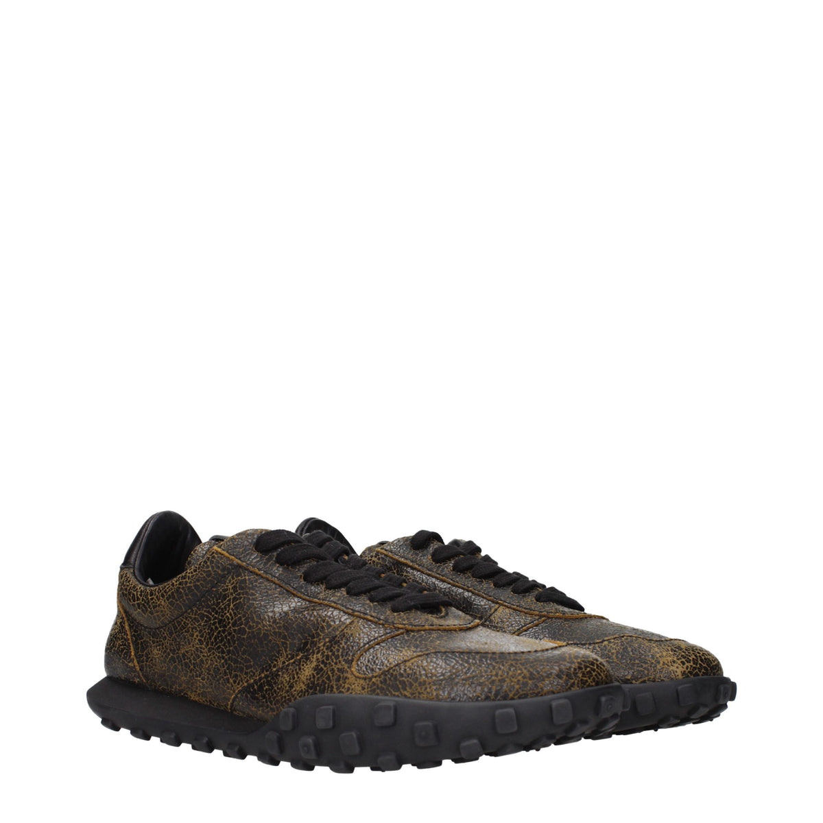JIL SANDER Black Leather Sneakers for Men