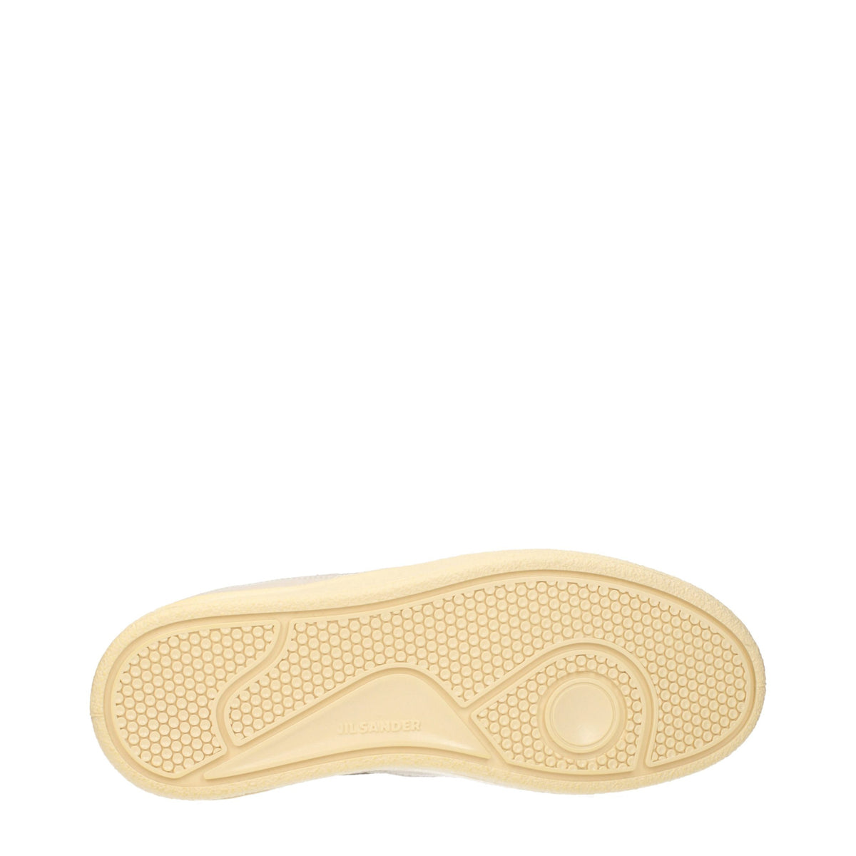 JIL SANDER Beige Leather Low Top Sneakers for Men