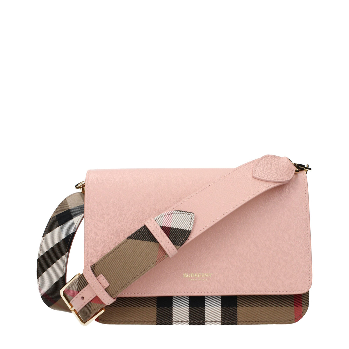 Burberry Pink Leather Crossbody Bag for Women