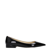 Jimmy Choo Black Leather Flats for Women