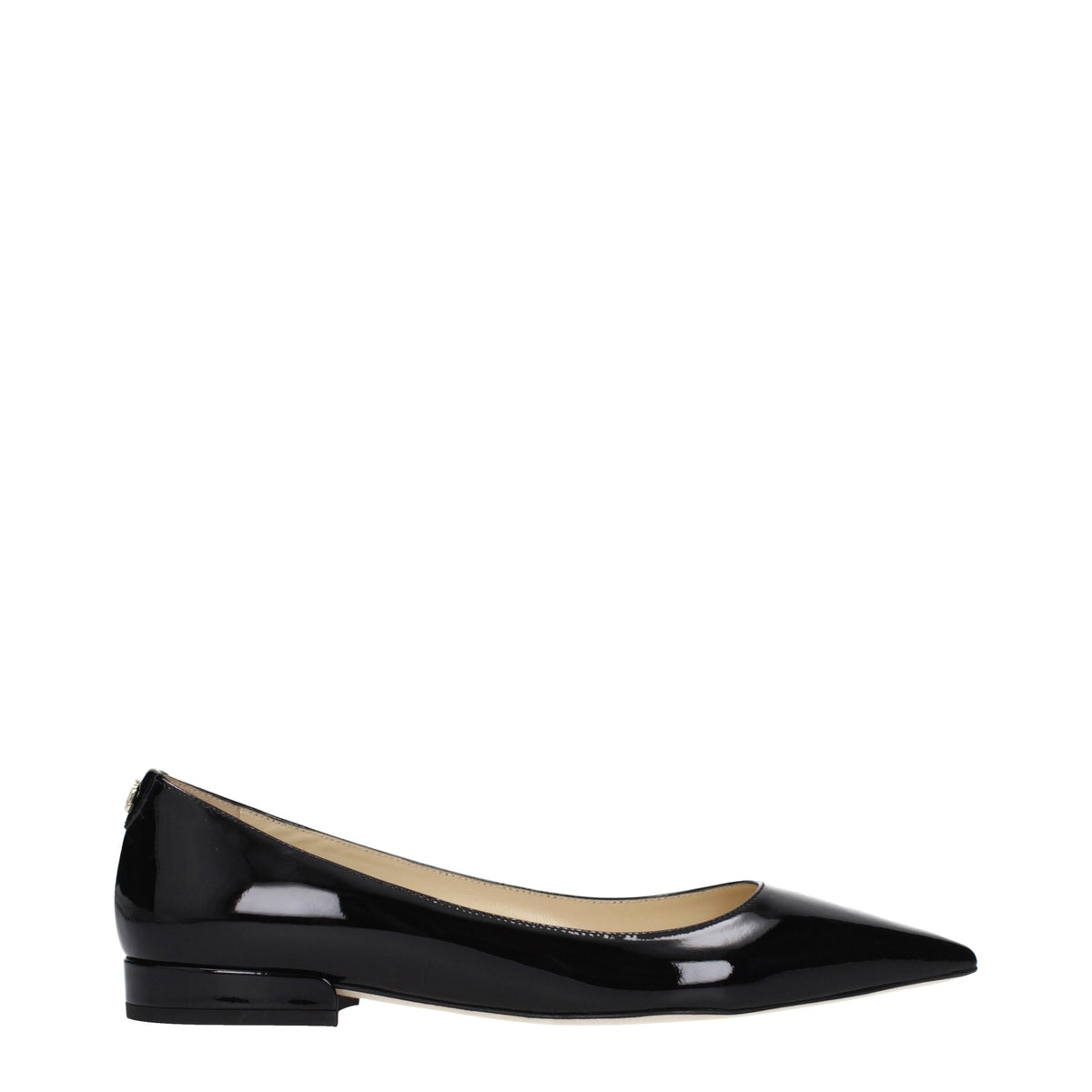 Jimmy Choo Black Leather Flats for Women