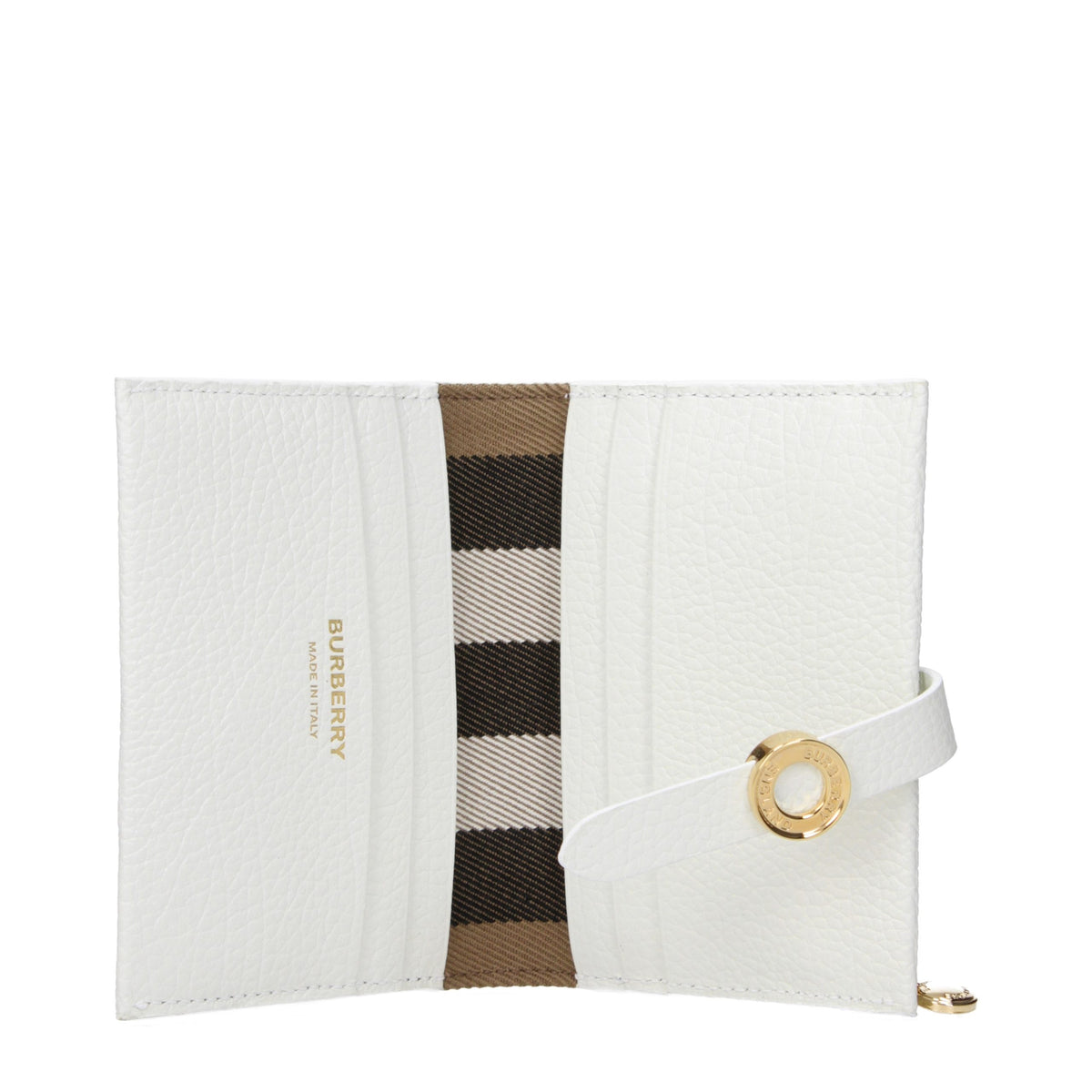 Burberry White Leather Wallet for Women
