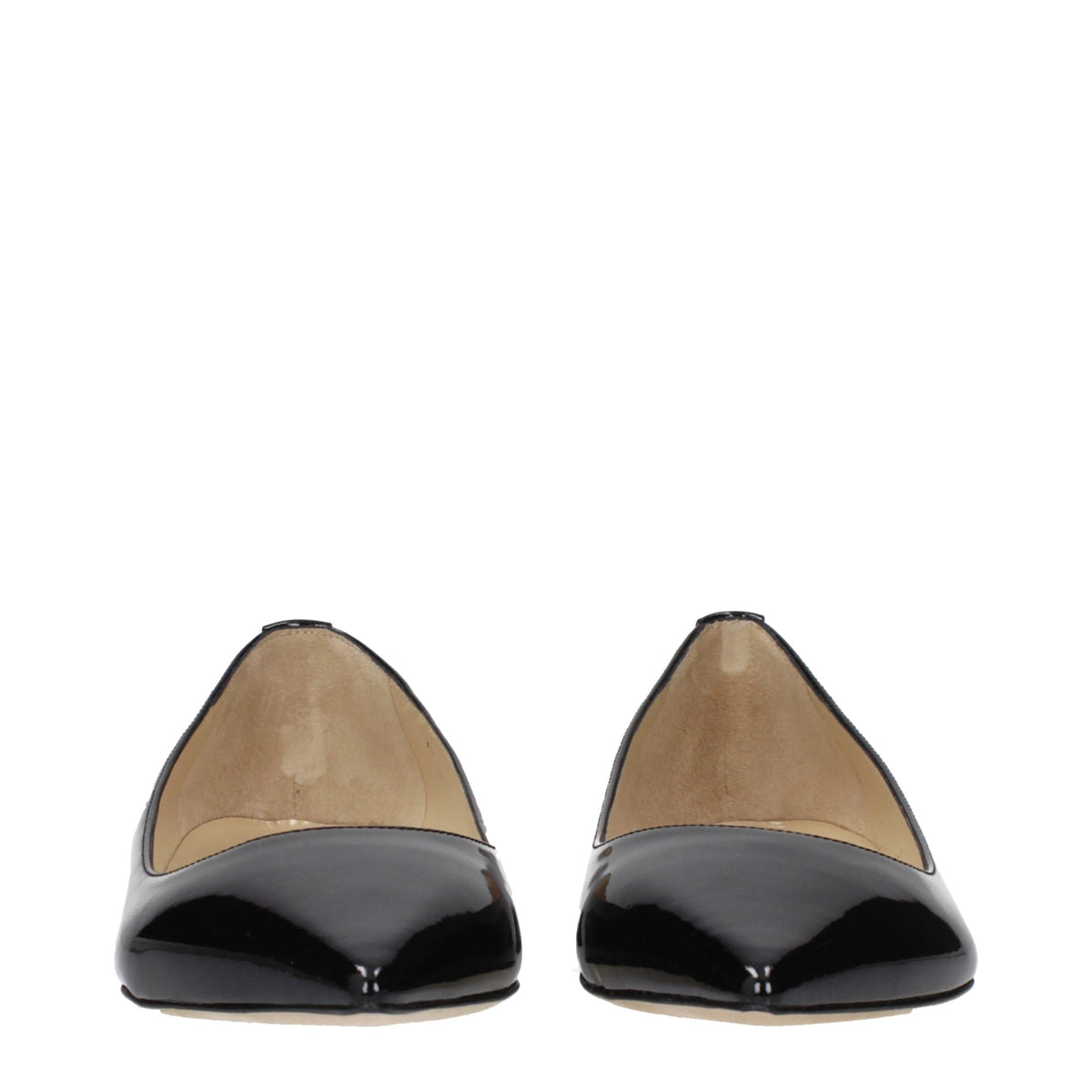 Jimmy Choo Black Leather Flats for Women