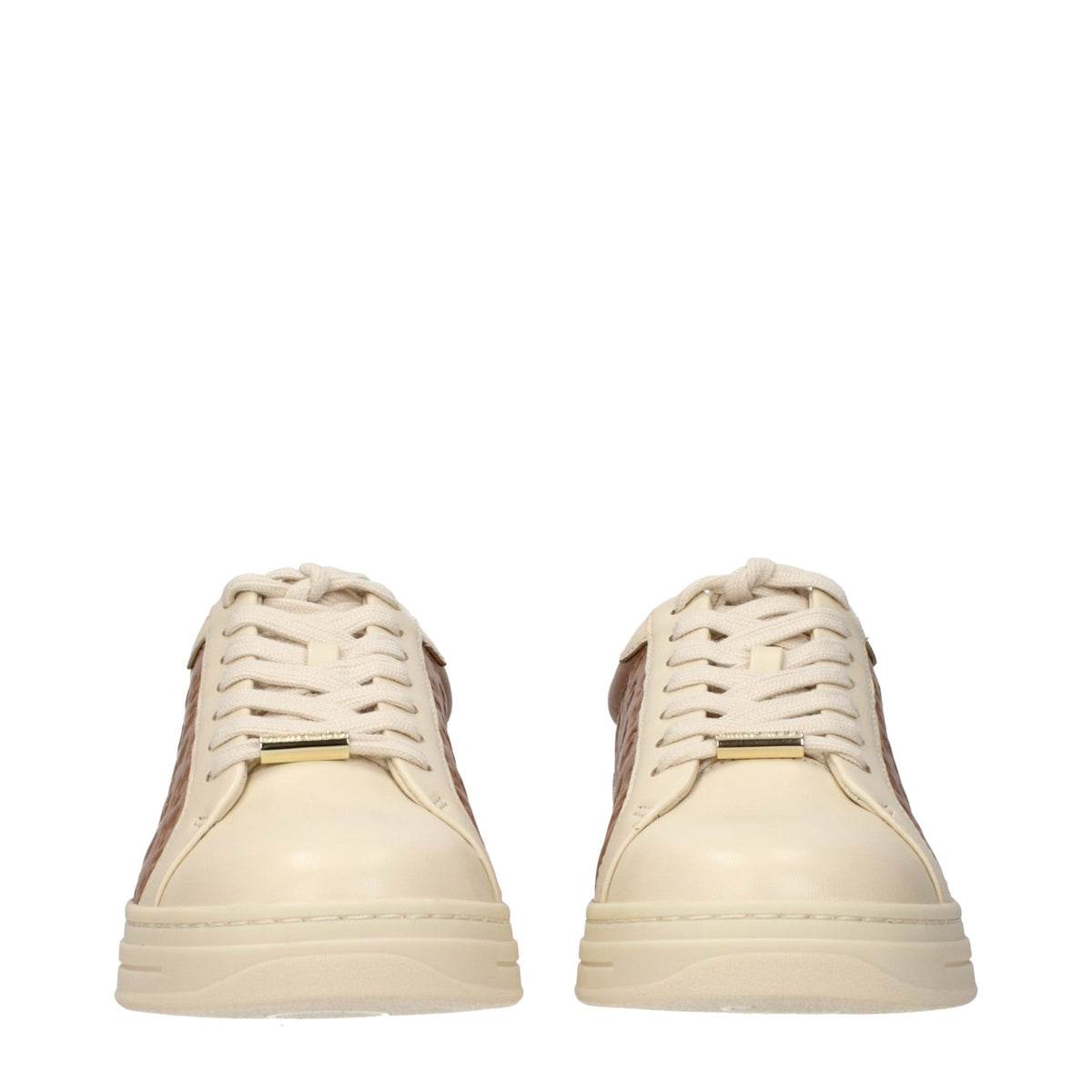 Jimmy Choo Beige Leather Low Top Sneakers for Women