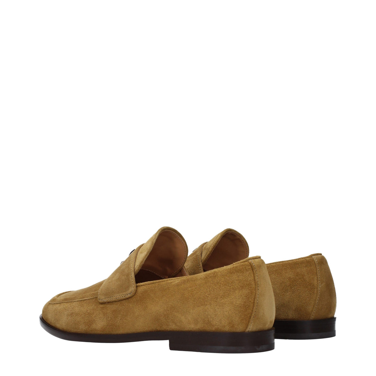 Jimmy Choo Brown Leather Slip-On Loafers for Men