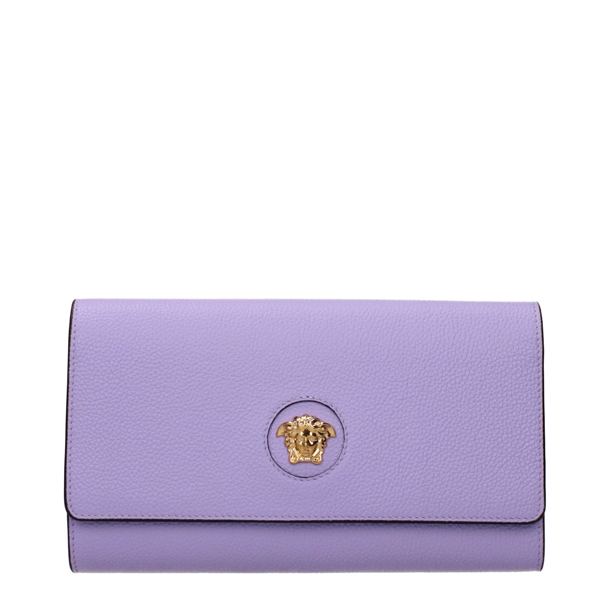 Versace Purple Leather Clutch Bag for Women