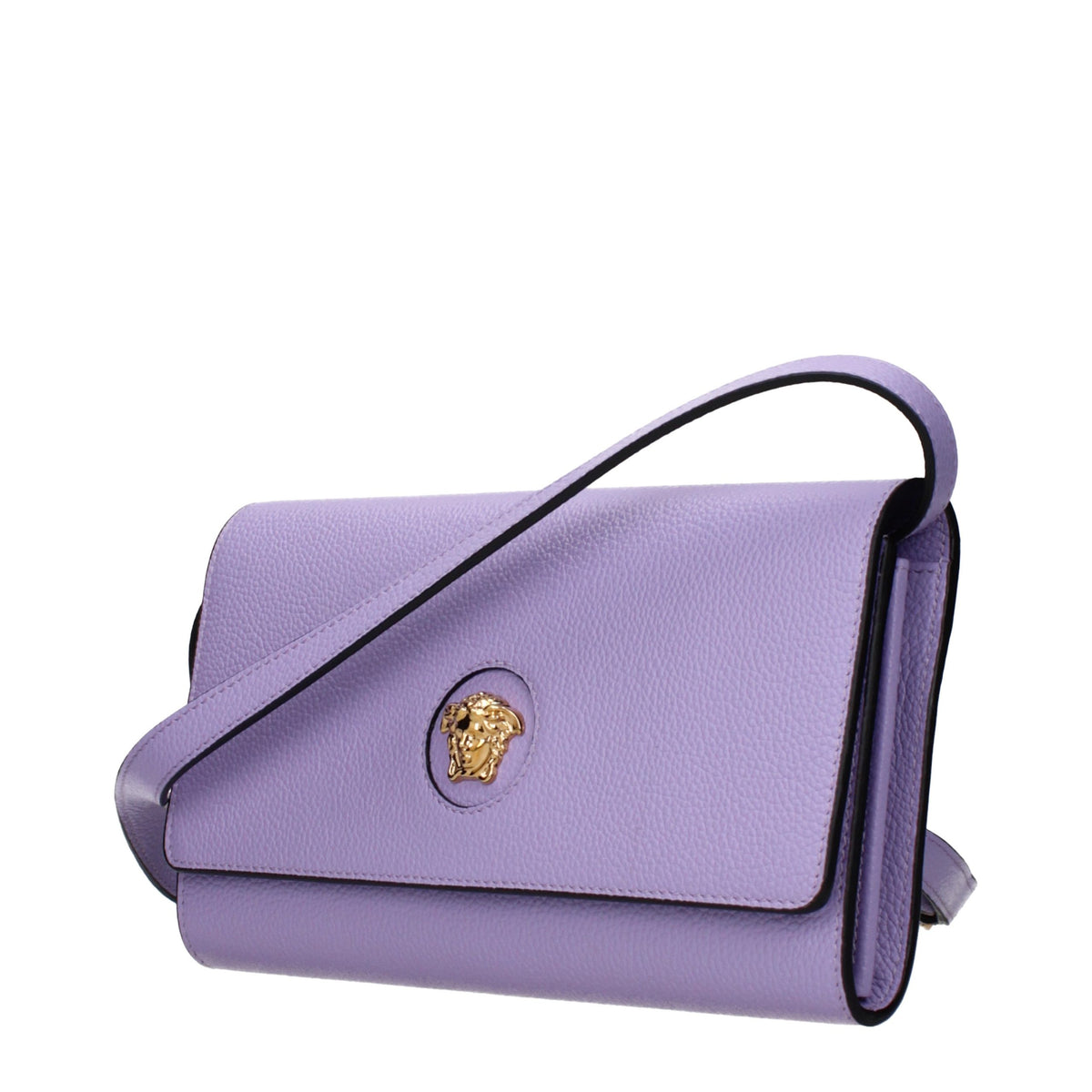 Versace Purple Leather Clutch Bag for Women