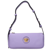 Versace Purple Leather Shoulder Bag for Women