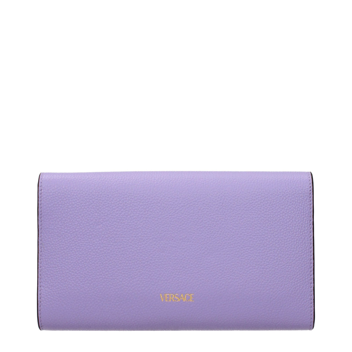 Versace Purple Leather Clutch Bag for Women