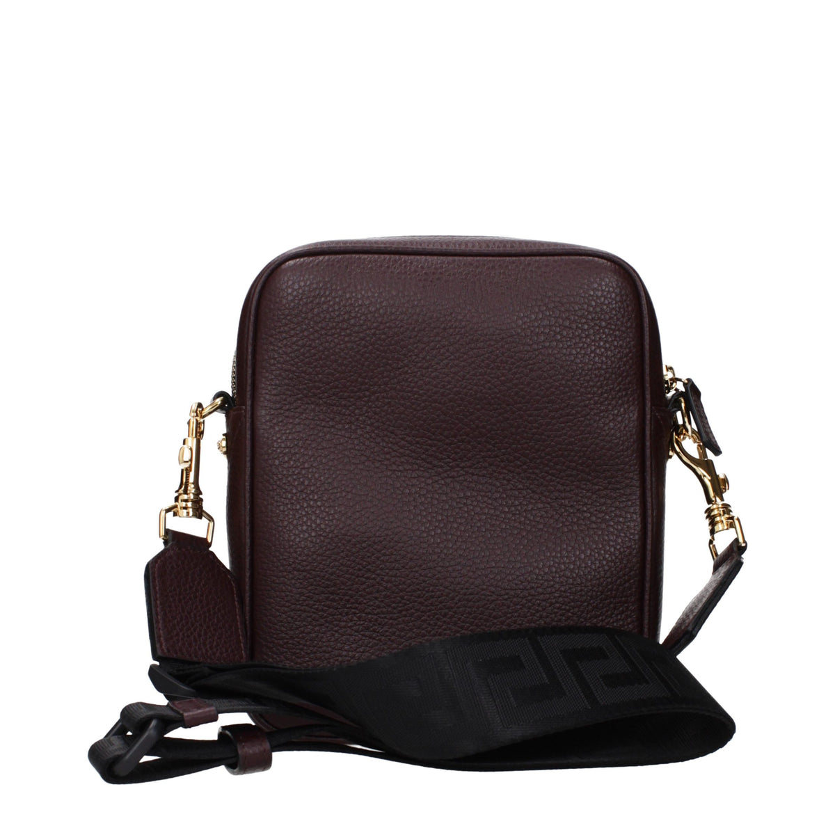 Versace Purple Leather Crossbody Bag for Men