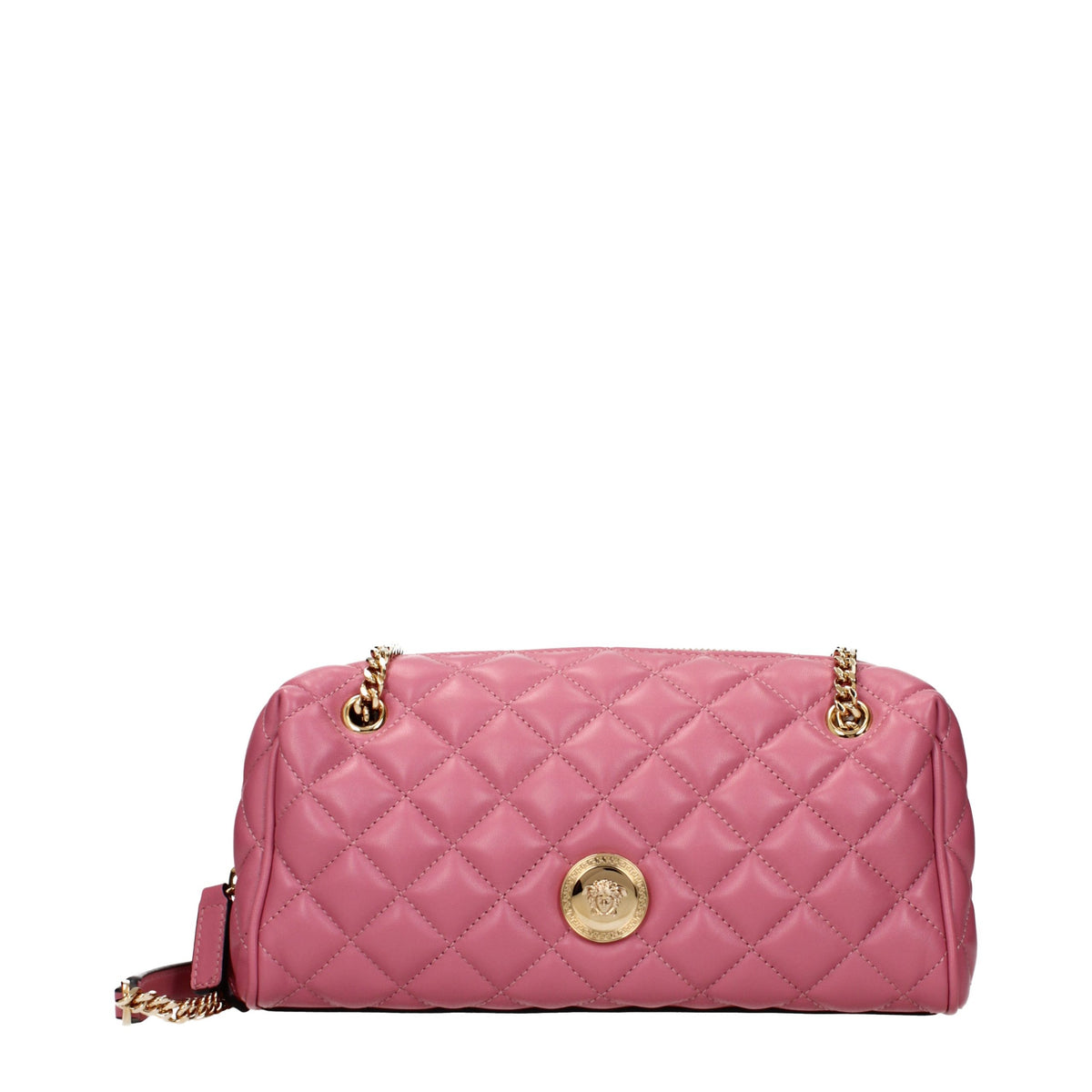 Versace Pink Leather Shoulder Bag for Women