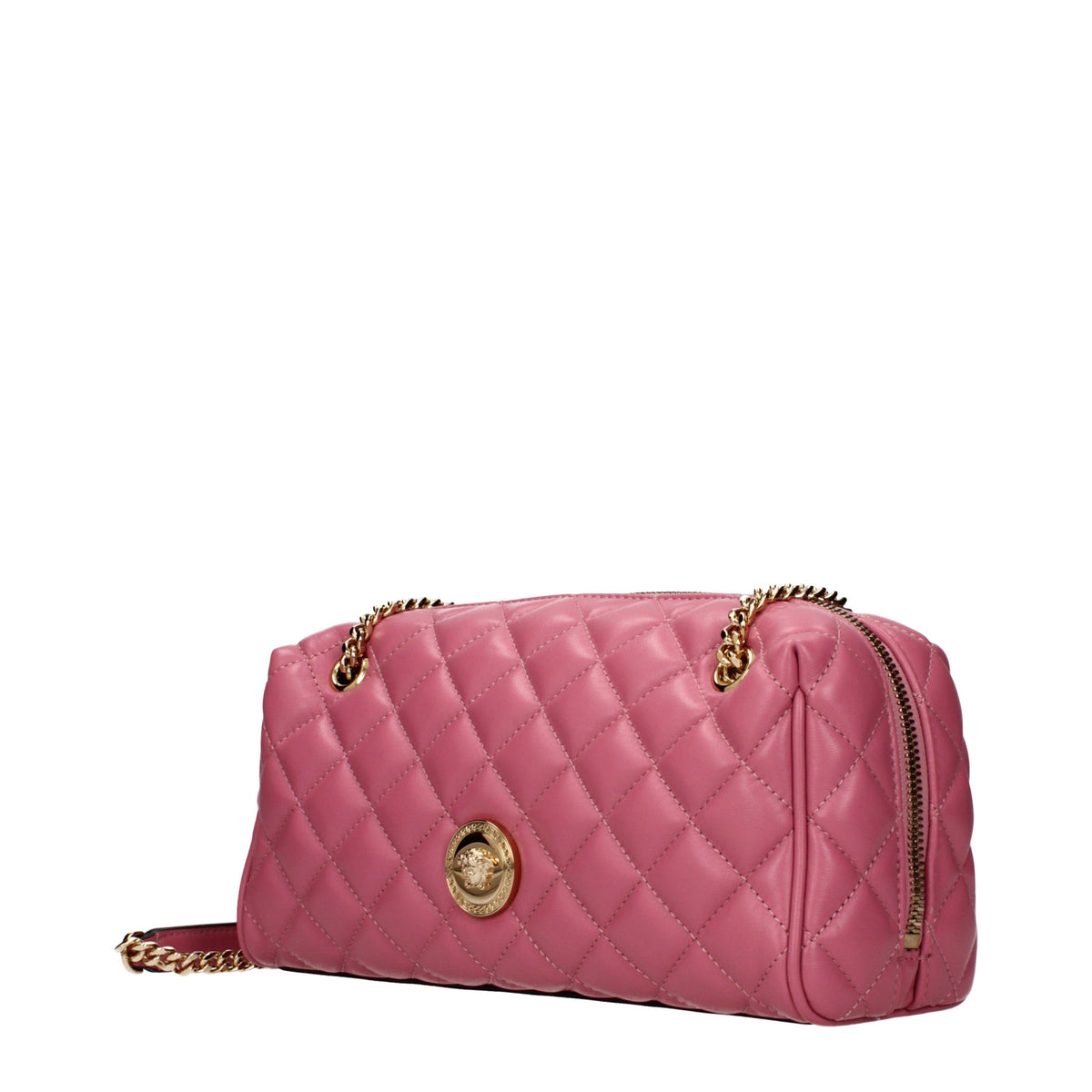 Versace Pink Leather Shoulder Bag for Women