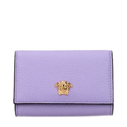 Versace Purple Leather Wallet for Women