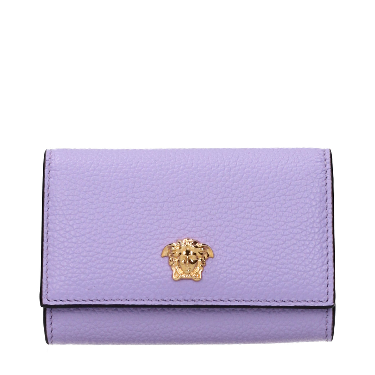 Versace Purple Leather Wallet for Women