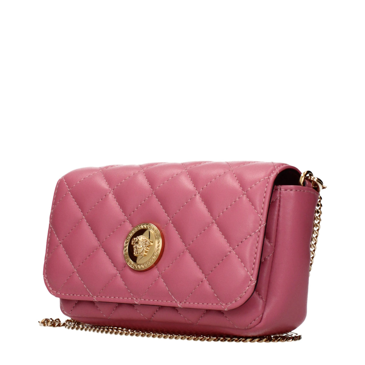 Versace Pink Leather Crossbody Bag for Women