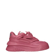 Versace Pink Leather Chunky Sneakers for Women