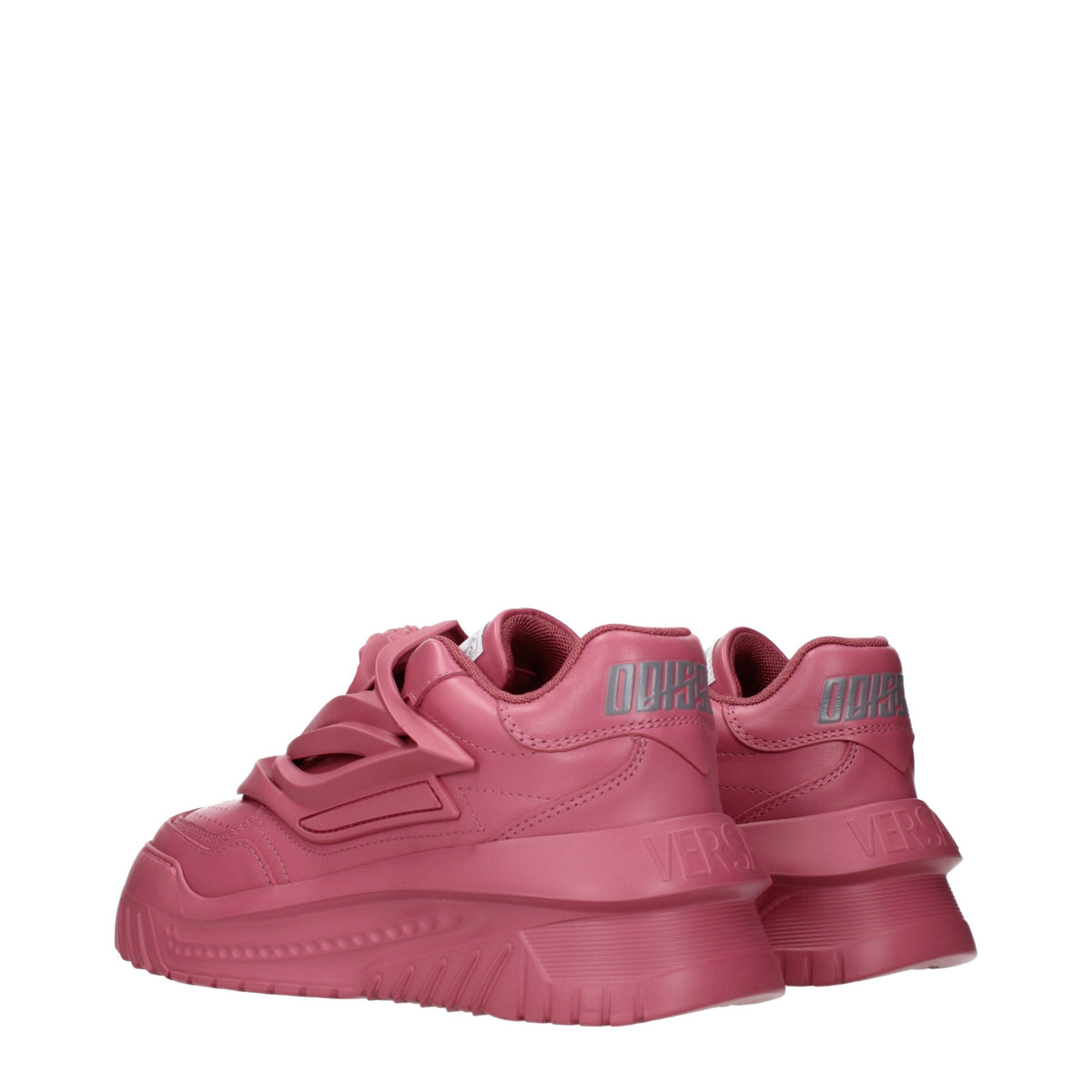 Versace Pink Leather Chunky Sneakers for Women