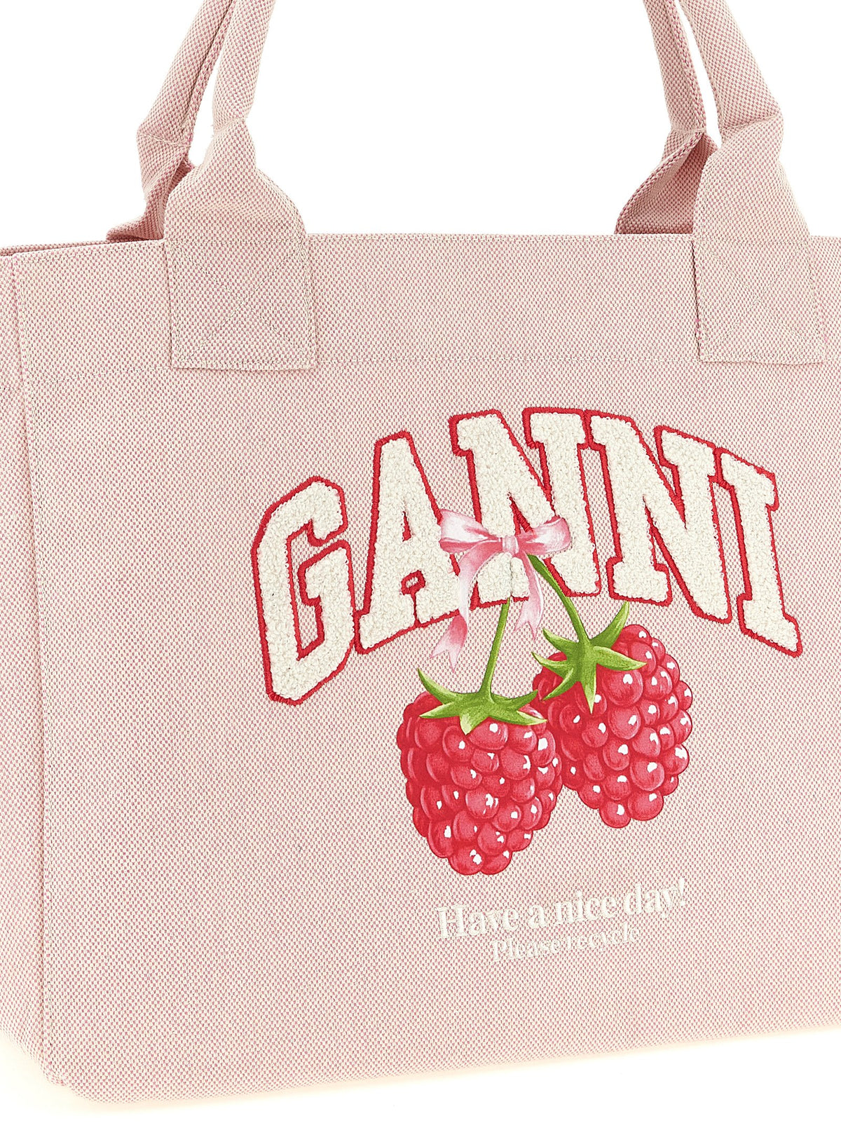 Ganni Multicolor Recycled Polyester Tote Bag for Women