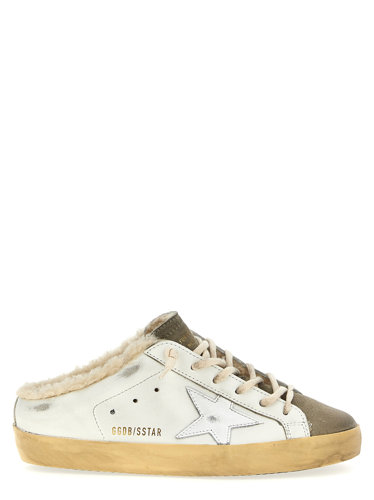 Golden Goose Beige Cowhide Low Top Sneakers for Women