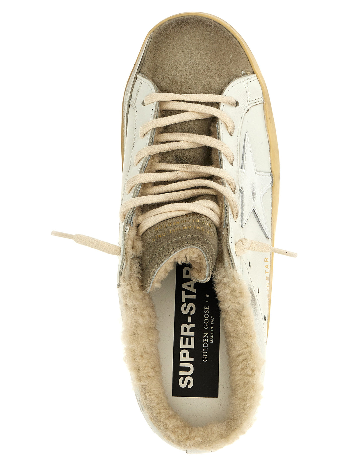 Golden Goose Beige Cowhide Low Top Sneakers for Women