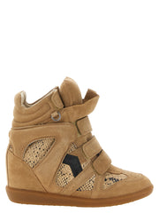 Isabel Marant Beige Cowhide Wedge Sandals for Women