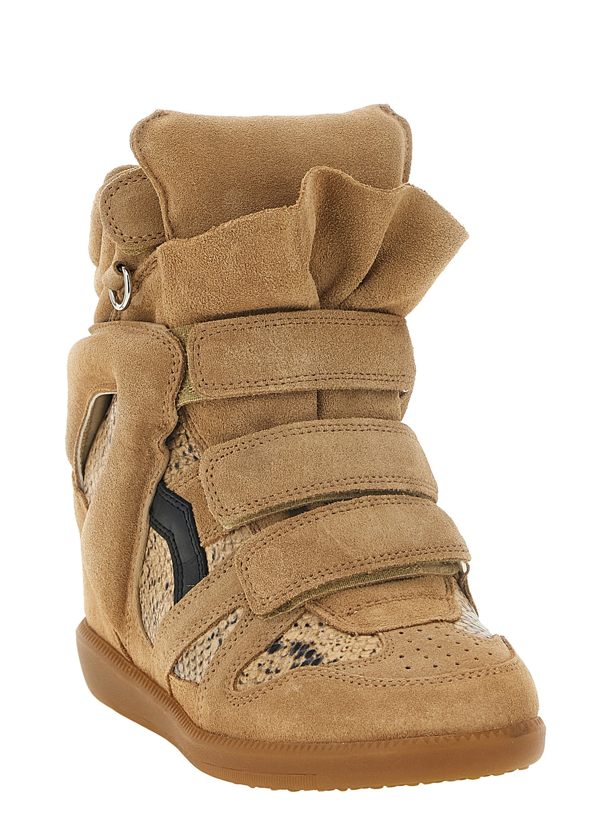 Isabel Marant Beige Cowhide Wedge Sandals for Women