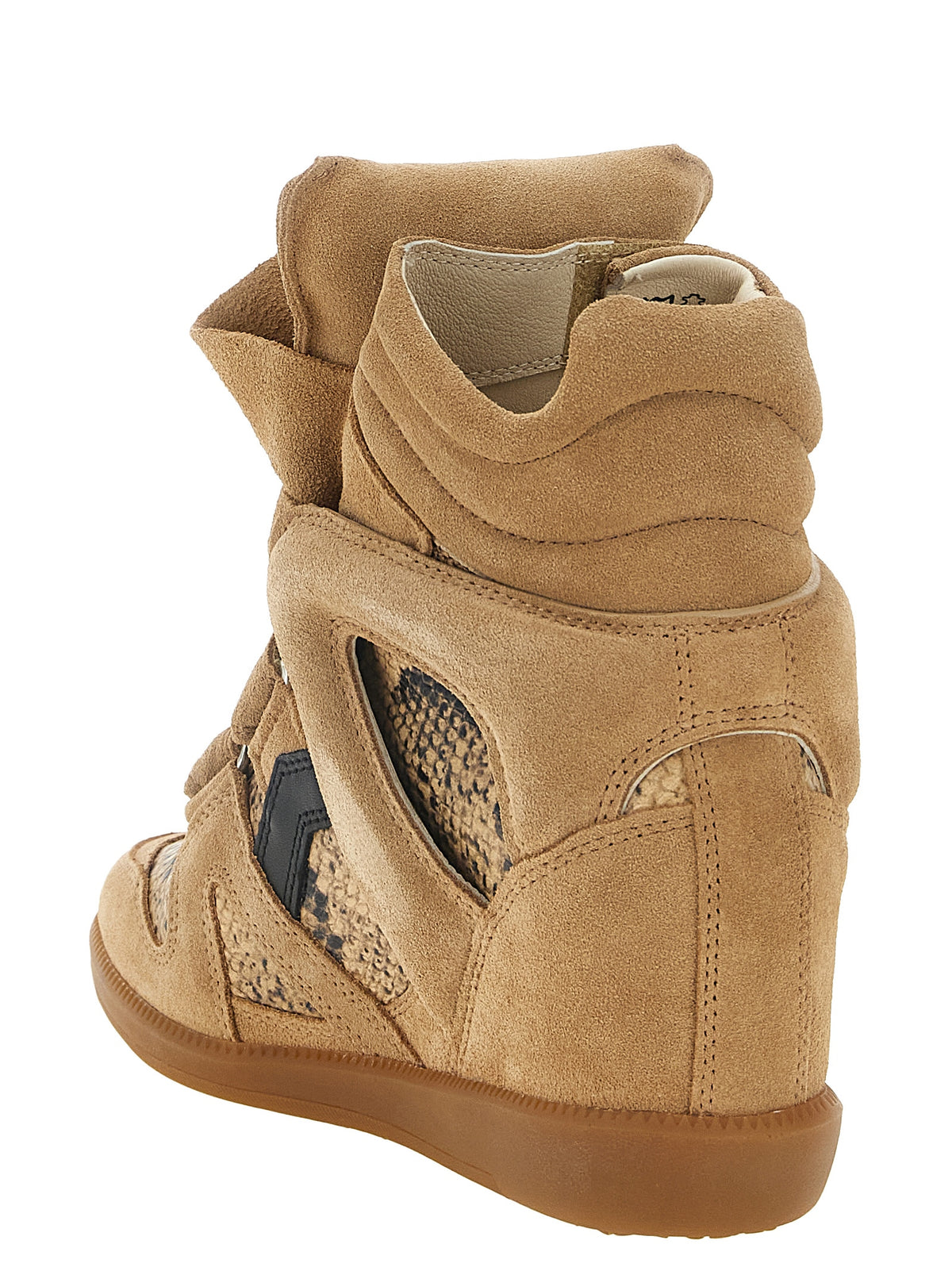 Isabel Marant Beige Cowhide Wedge Sandals for Women
