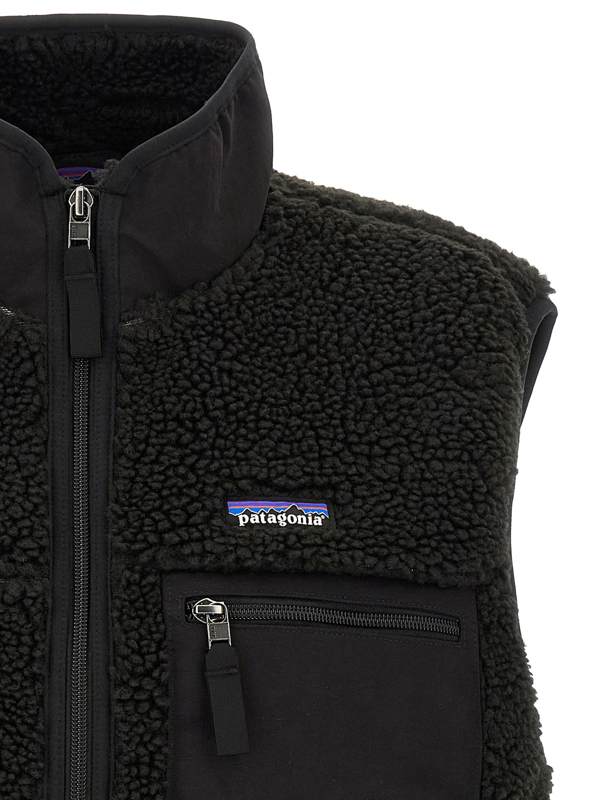 Patagonia Black Polyester Sleeveless Jacket for Men
