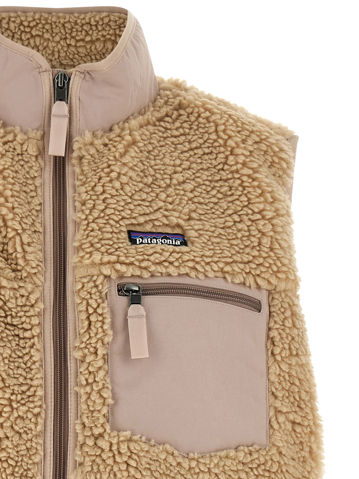Patagonia Beige Polyester Sleeveless Jacket for Women