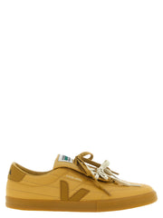 Veja Beige Calfskin Athletic Sneakers for Men