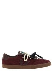 Veja Bordeaux Calfskin Low Top Sneakers for Men