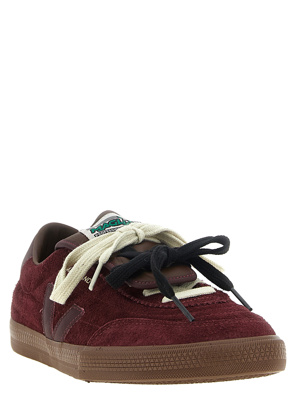 Veja Bordeaux Calfskin Low Top Sneakers for Men