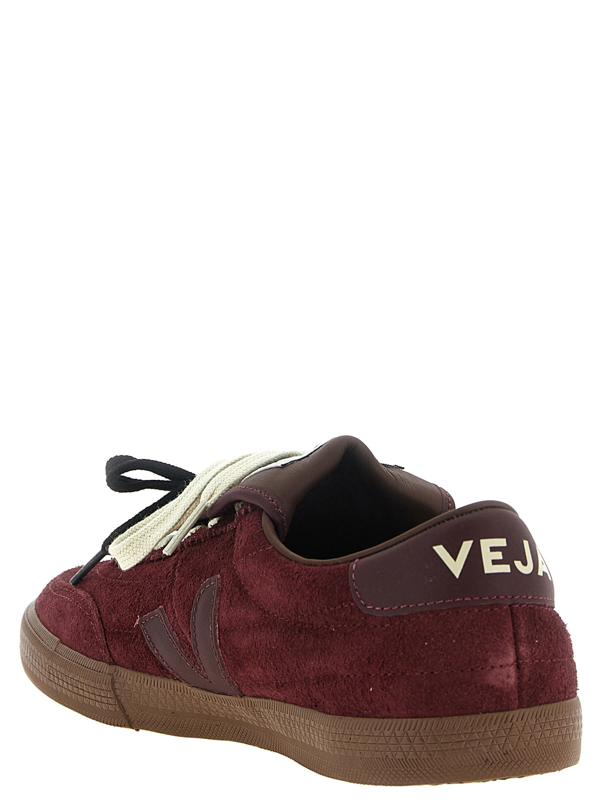 Veja Bordeaux Calfskin Low Top Sneakers for Men