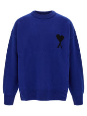 Ami Paris Blue Wool Cardigan