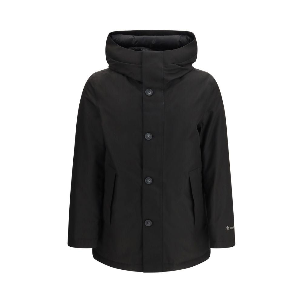 Woolrich Black Goose Down Parka for Men