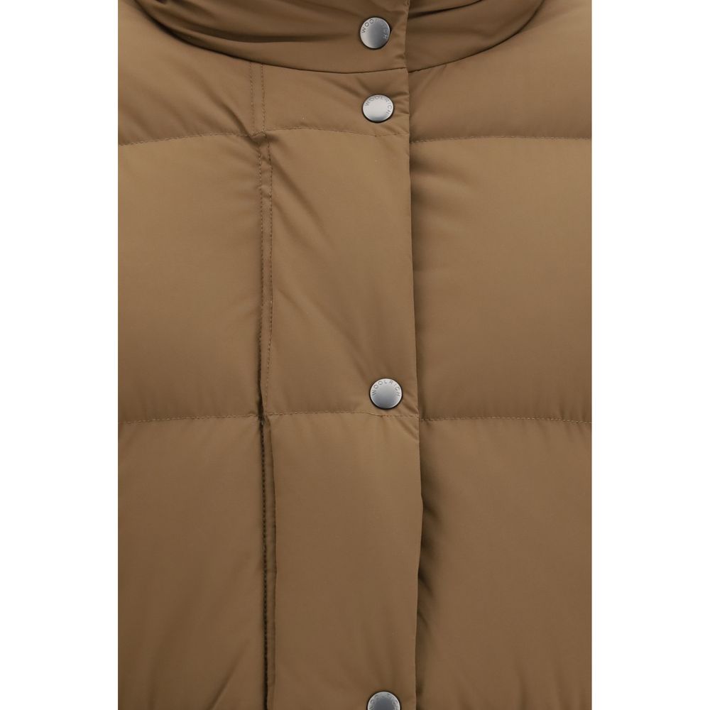 Woolrich Brown Goose Down Shell Jacket for Women