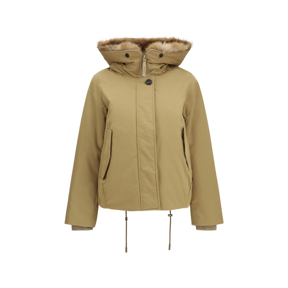 Woolrich Beige Cotton Parka for Women