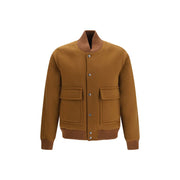 Woolrich Brown Wool Oves Aries Bomber for Men