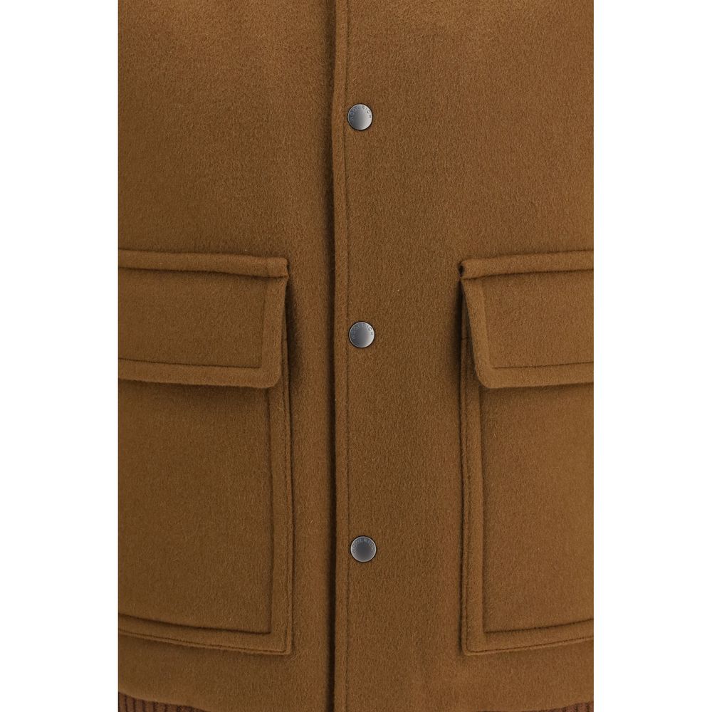 Woolrich Brown Wool Oves Aries Bomber for Men
