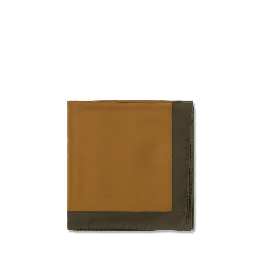 Saint Laurent Brown Silk Scarf for Women
