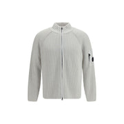 C.P. Company White Polyamide Cardigan