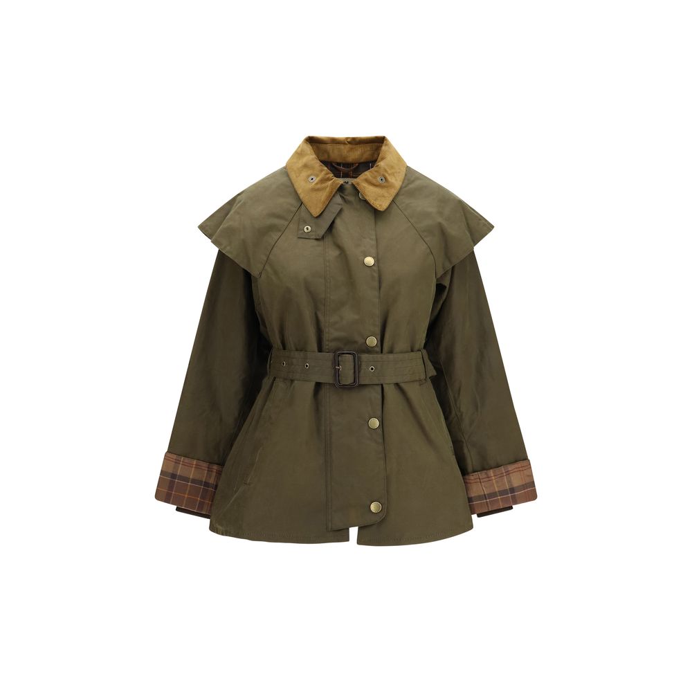 Barbour Bicolor Cotton Full-Length Jacket for Women