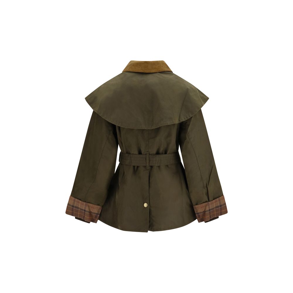 Barbour Bicolor Cotton Full-Length Jacket for Women